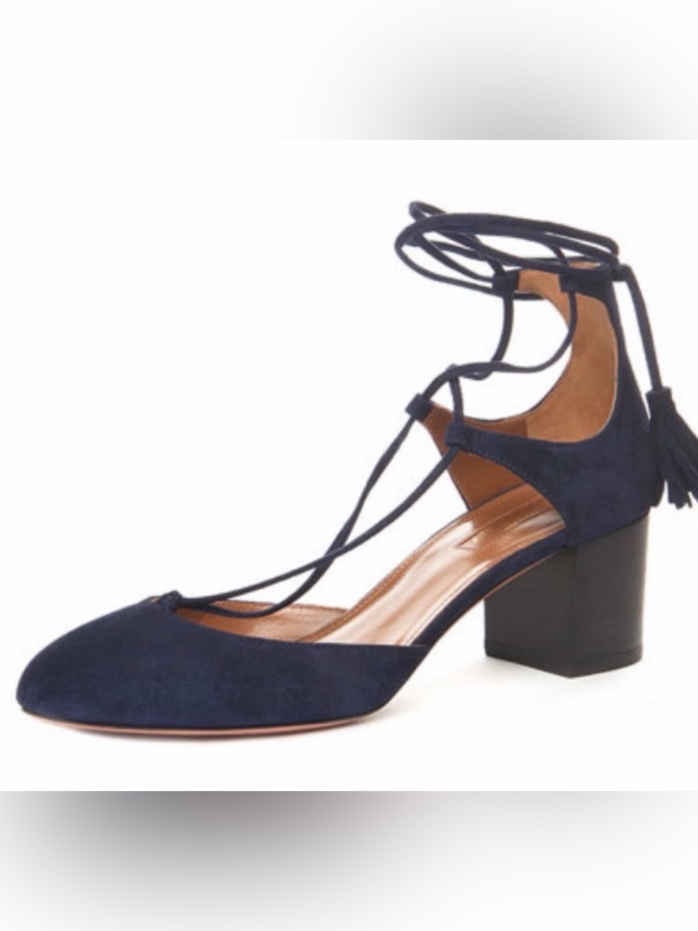 Like new Aquazzura Boheme tassel pump